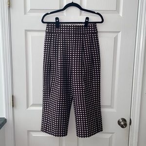 Jcrew women wool cropped wide leg pants